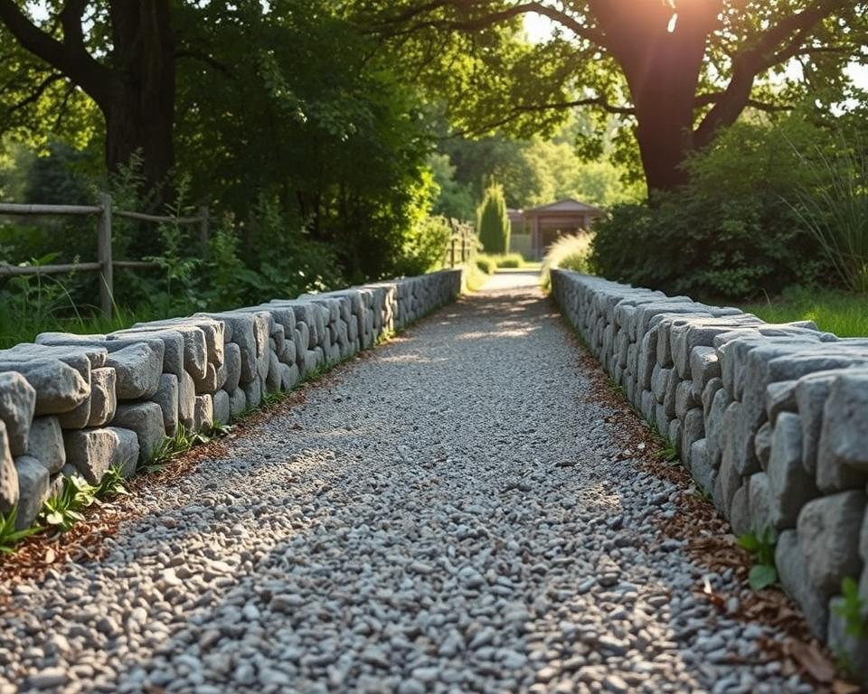 gravel barrier against voles