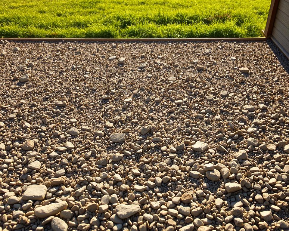 gravel shed foundation