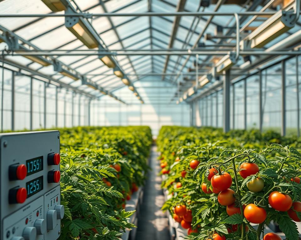 greenhouse environment temperature light control