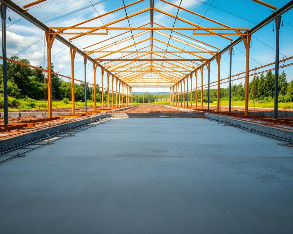 greenhouse foundation construction