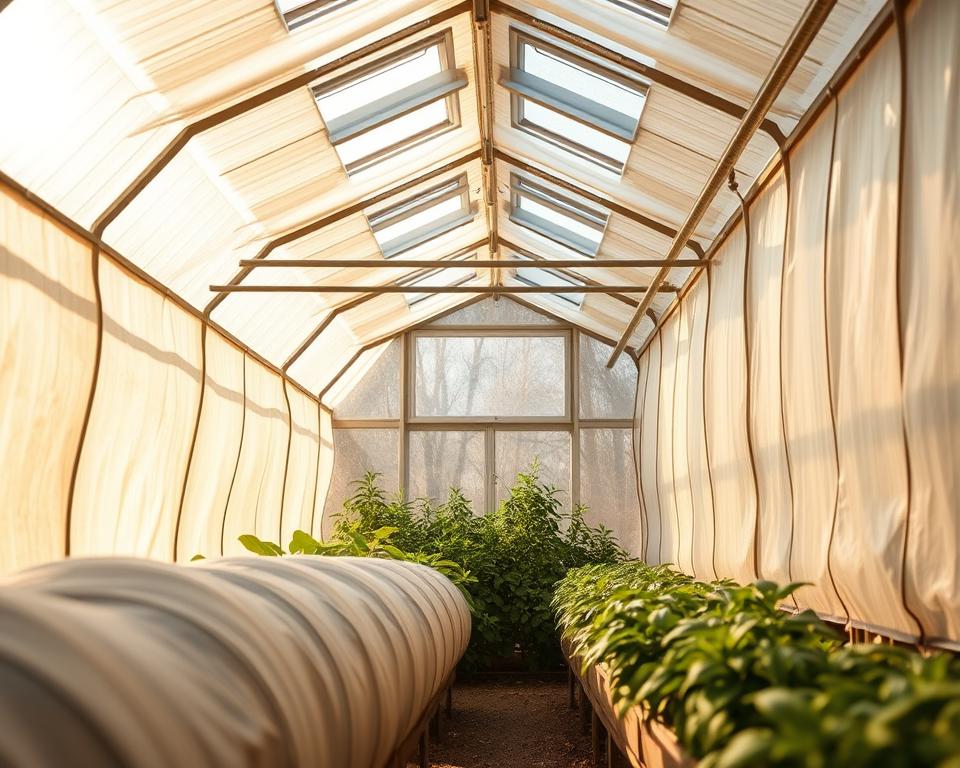 greenhouse insulation and sunlight management