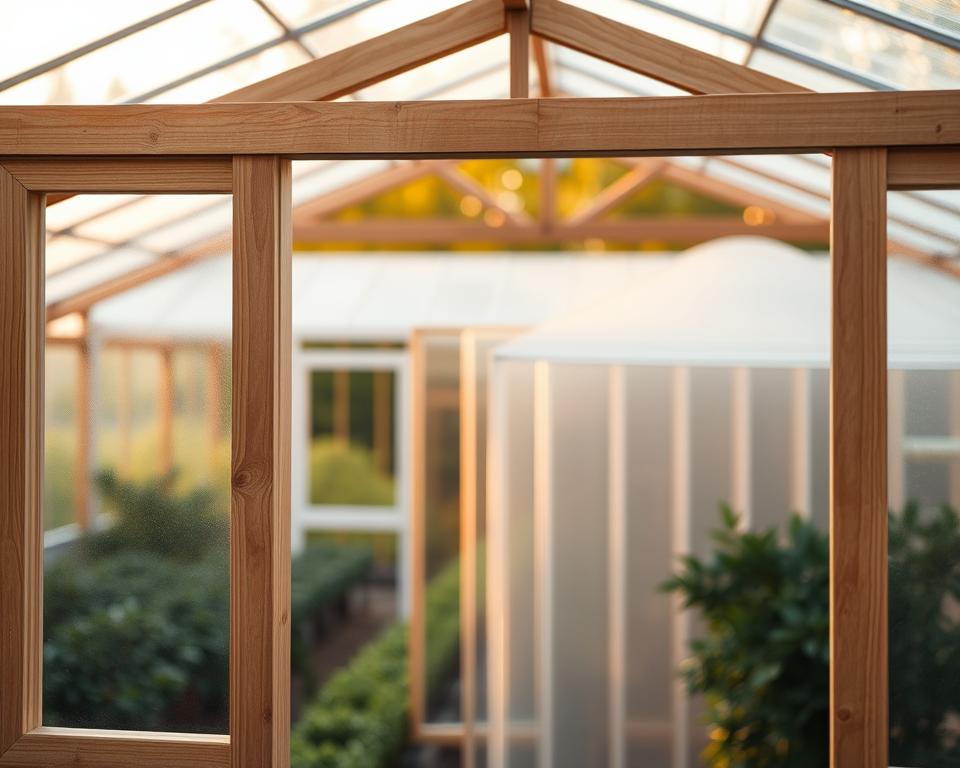 greenhouse material options wood pvc plastic