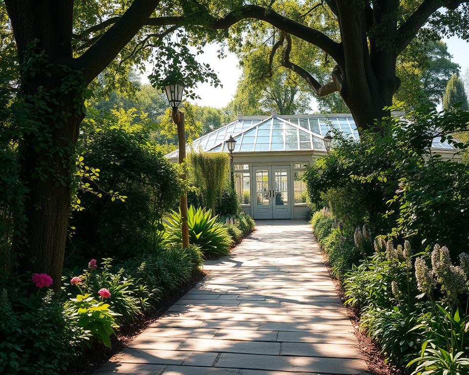 greenhouse pathway design ideas