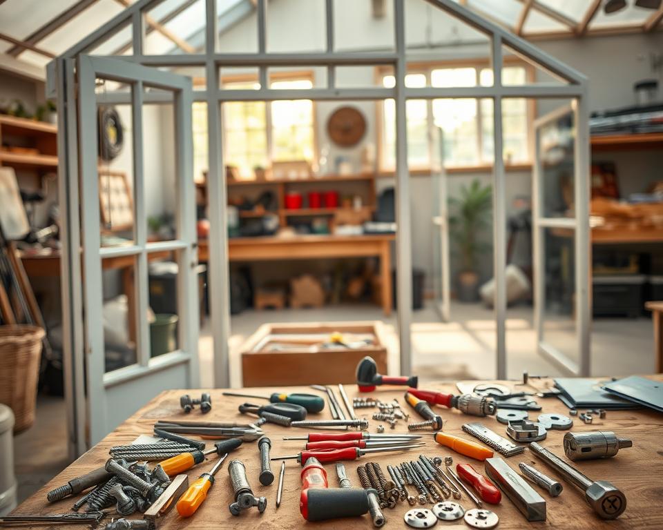 greenhouse reassembly preparation