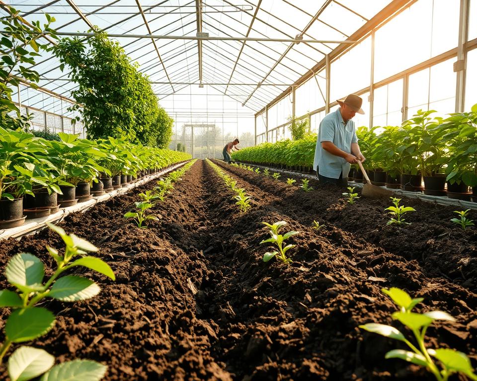 greenhouse soil preparation
