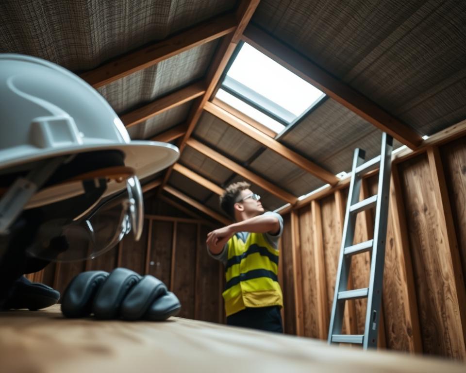 health and safety considerations for shed roof maintenance