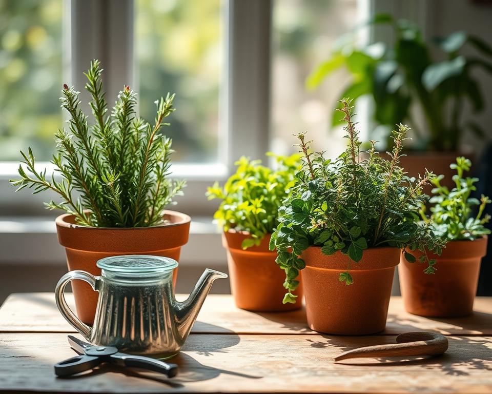herb tabletop garden