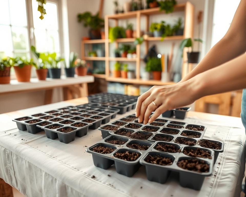 indoor seed sowing