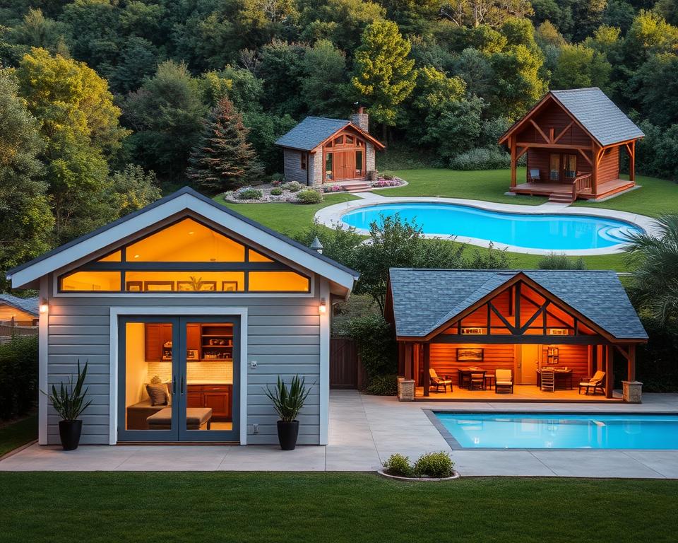 innovative pool shed designs