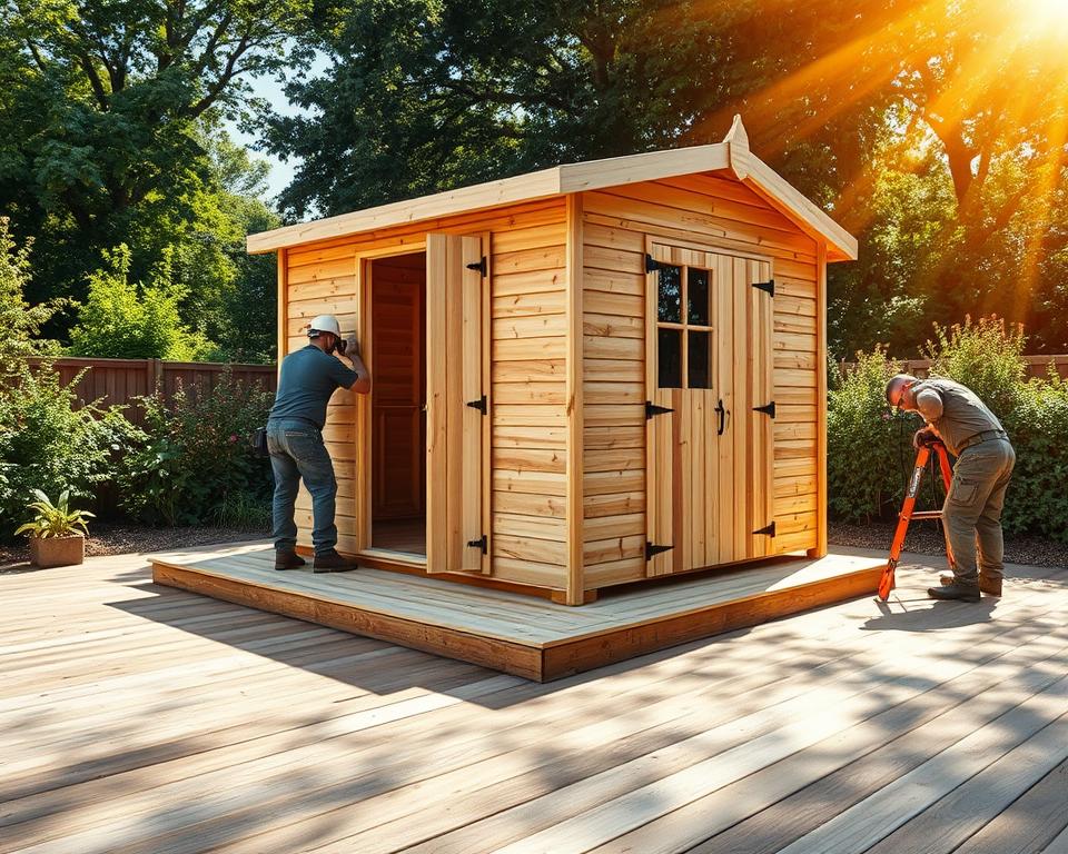 installing shed on decking base installing shed on decking base