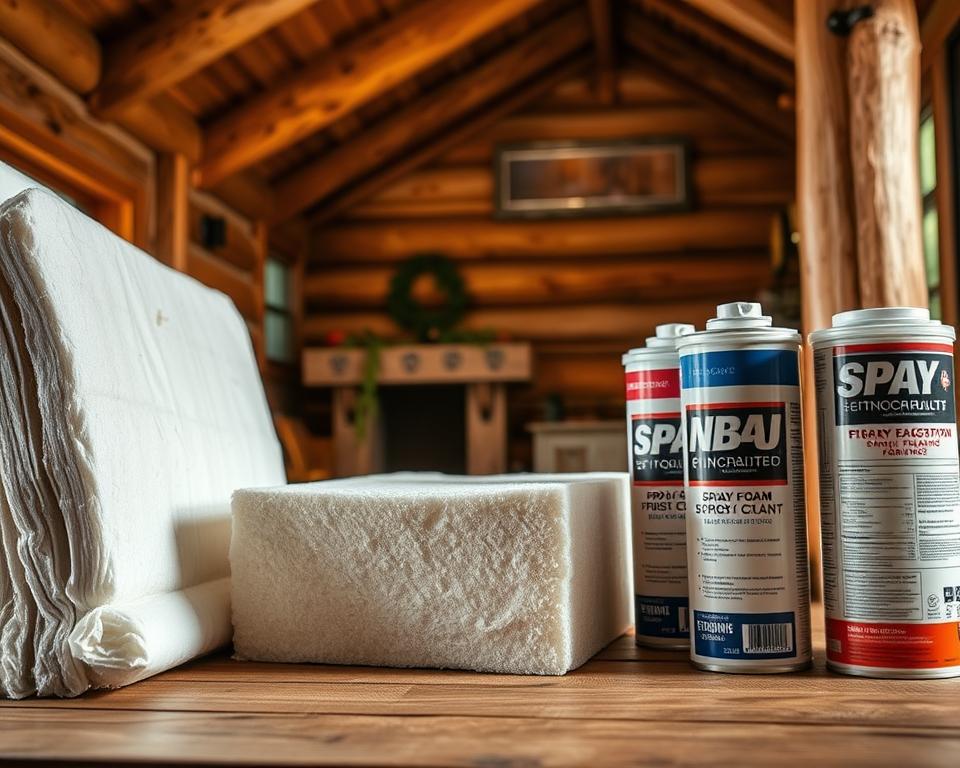 insulation boards and materials for log cabin