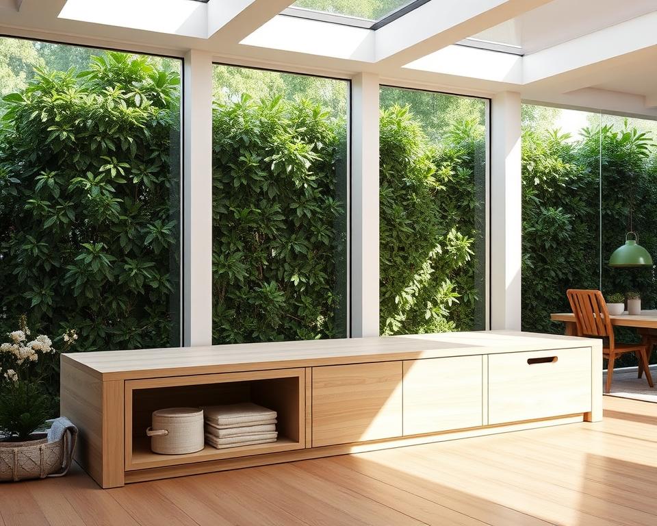 integrated storage seating bench design