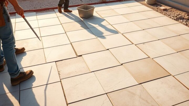 How to Properly Lay Patio Slabs on Concrete