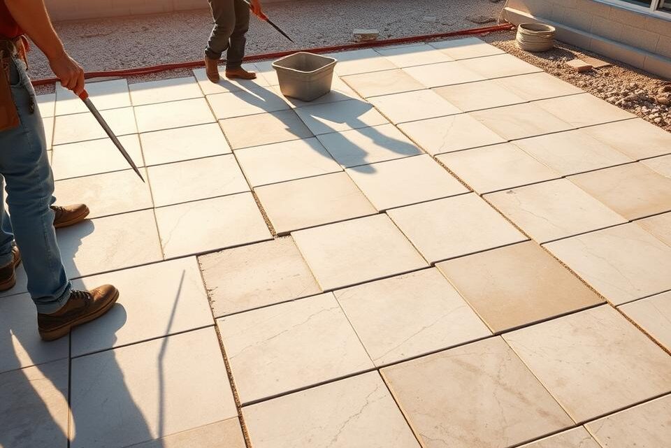 How to Properly Lay Patio Slabs on Concrete