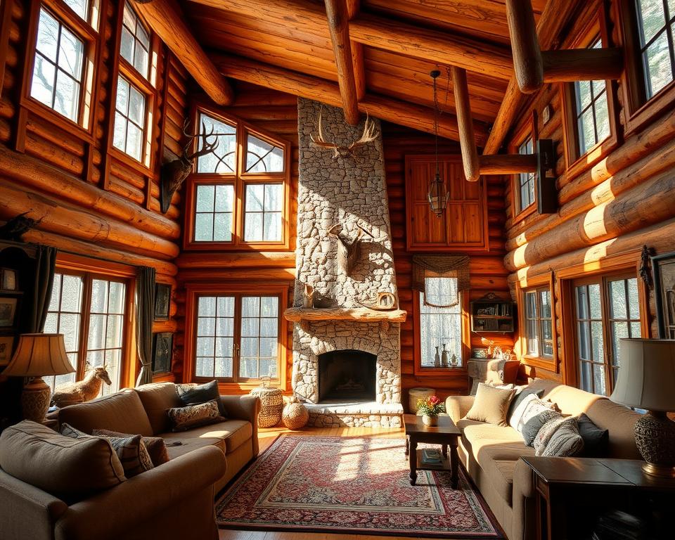 log cabin interior design ideas