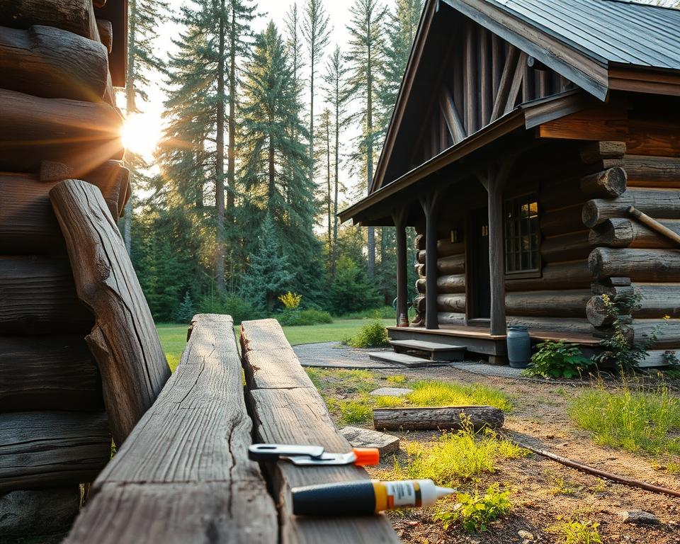 log cabin maintenance