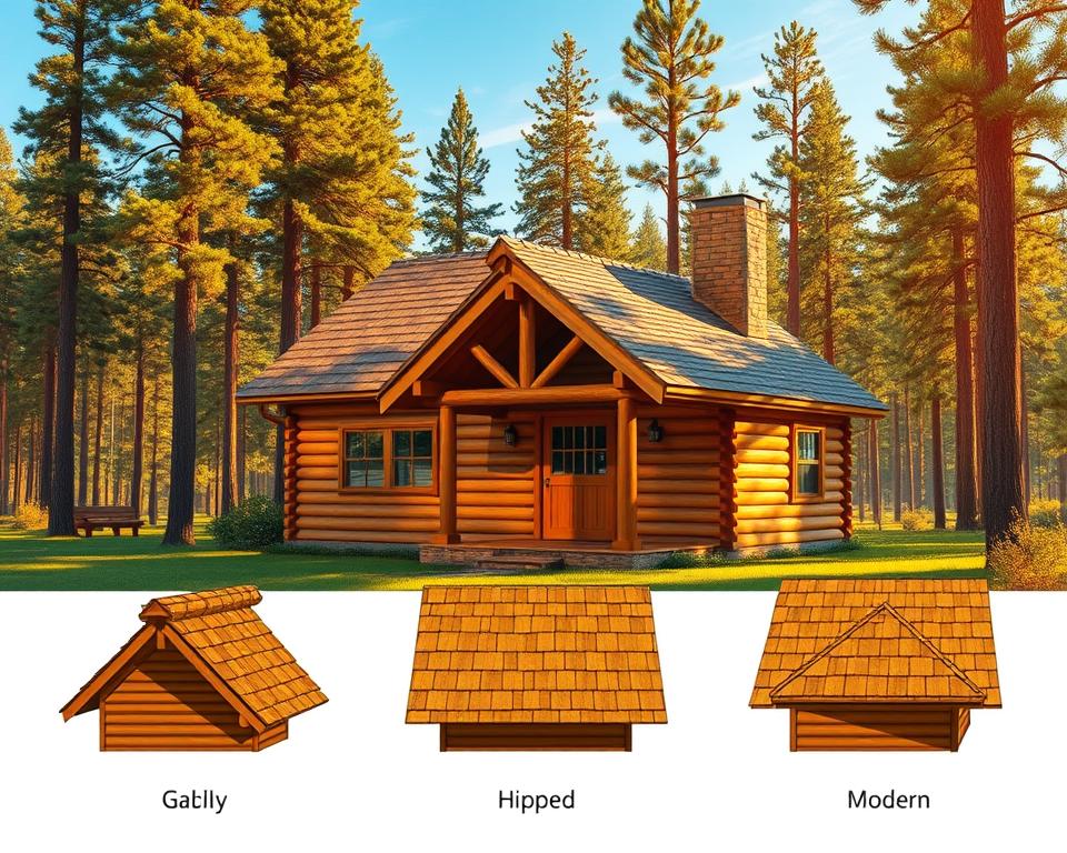 log cabin roof design options