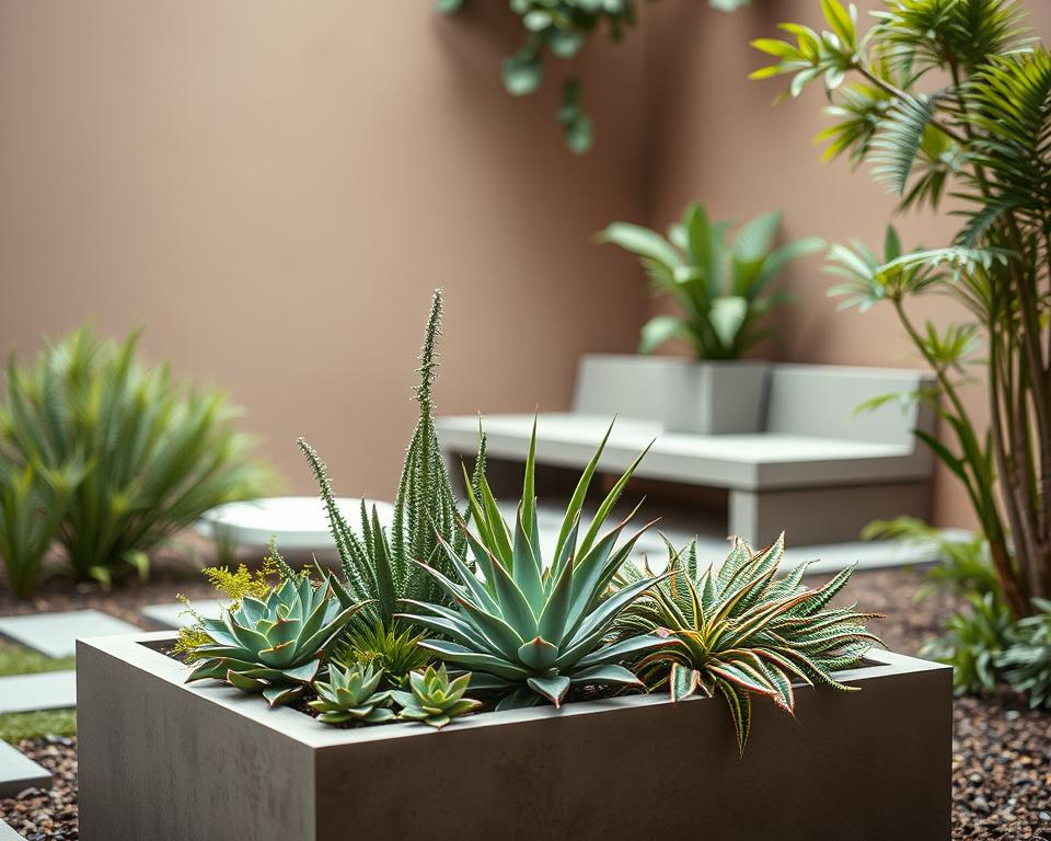 low-maintenance plants for minimalist garden
