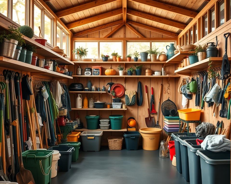 maintaining organised shed tips
