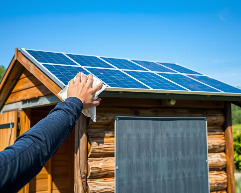 maintaining solar panels on a shed maintaining solar panels on a shed