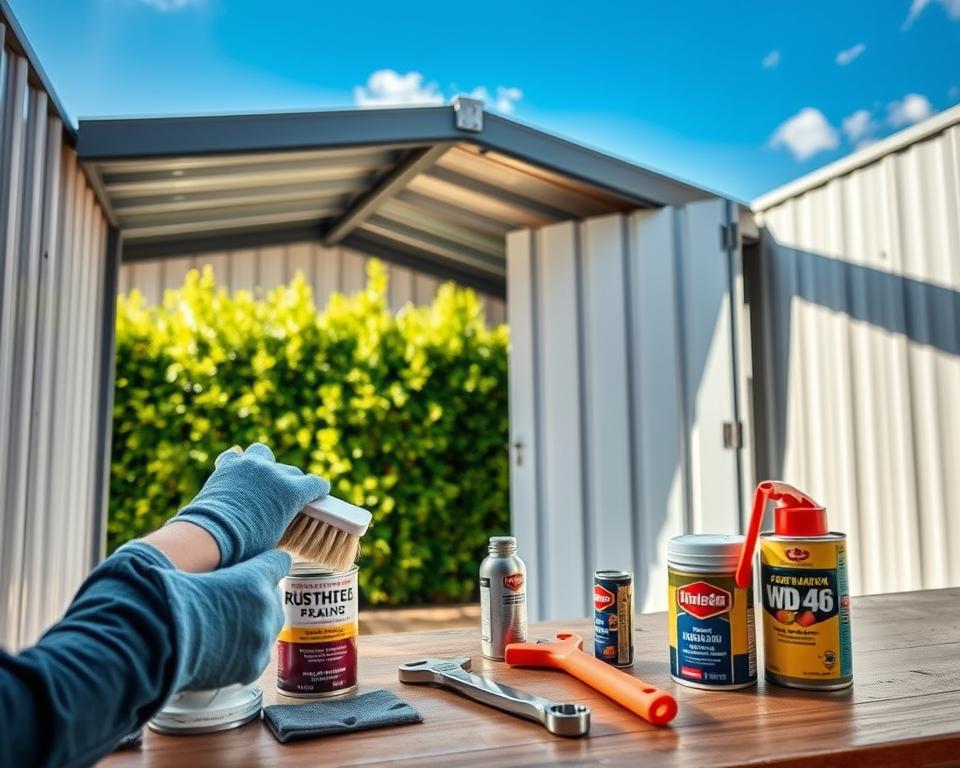 maintenance routine for metal shed