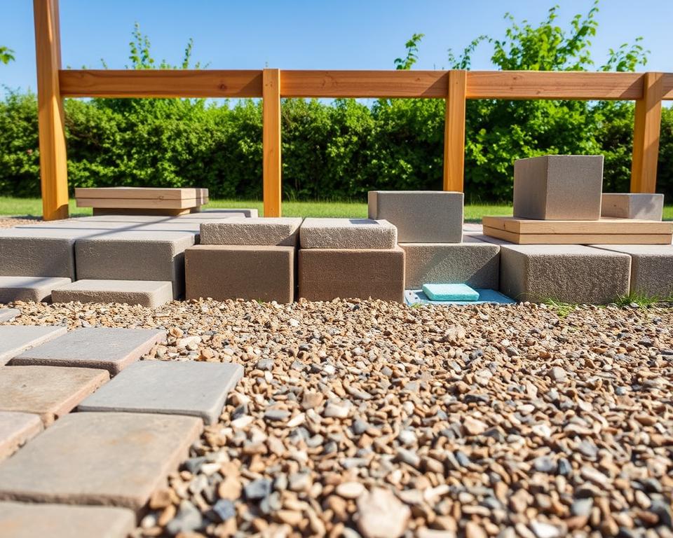 materials and options for summerhouse base