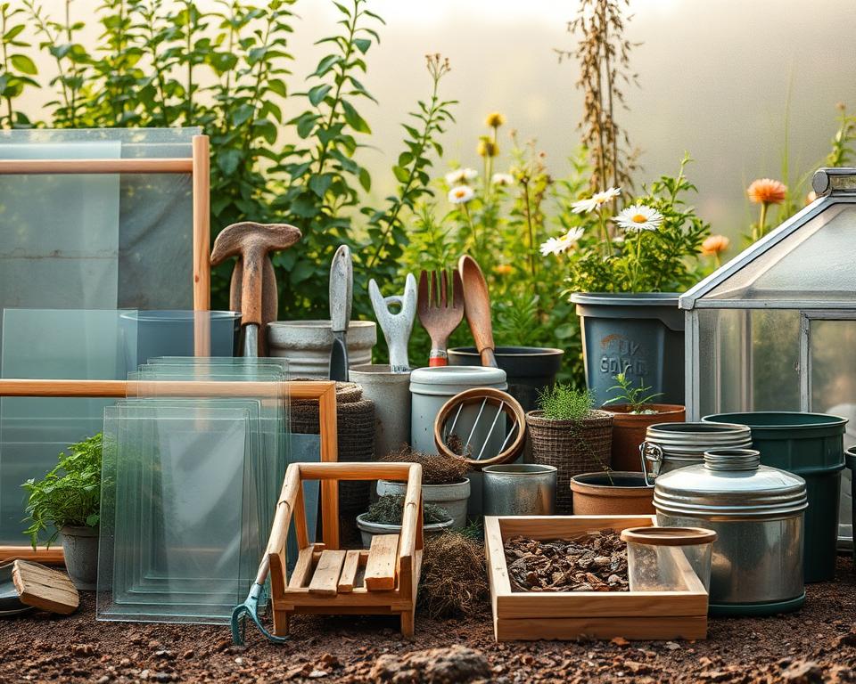 materials for mini greenhouse construction