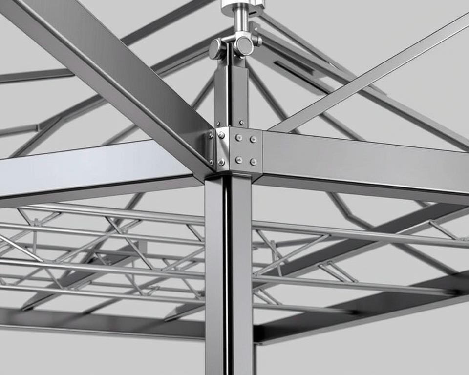 metal gazebo frame assembly