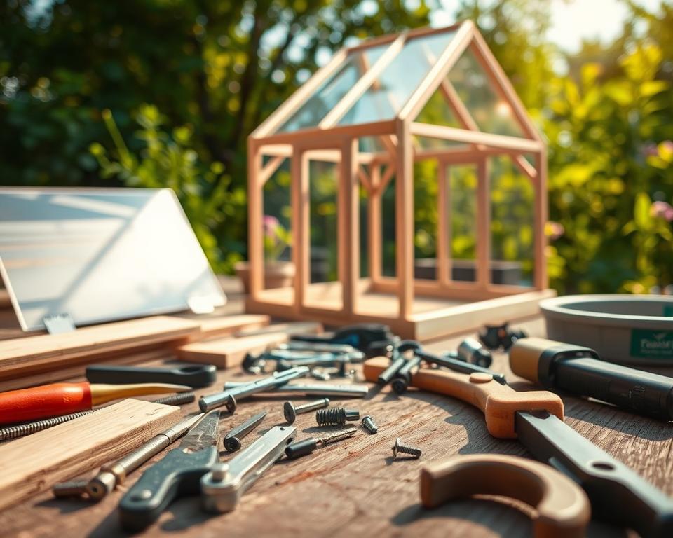 mini greenhouse construction steps