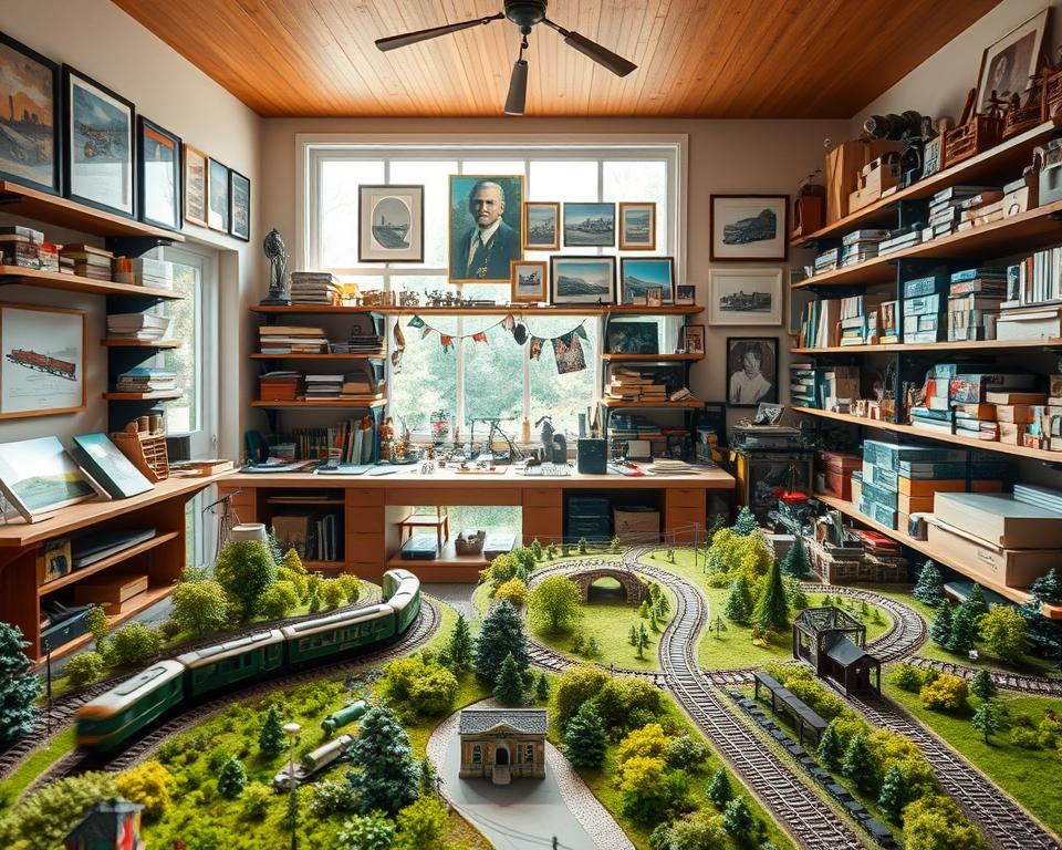 model railway room transformation