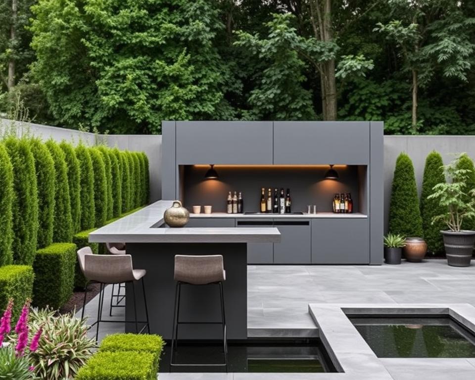 modern garden bar design