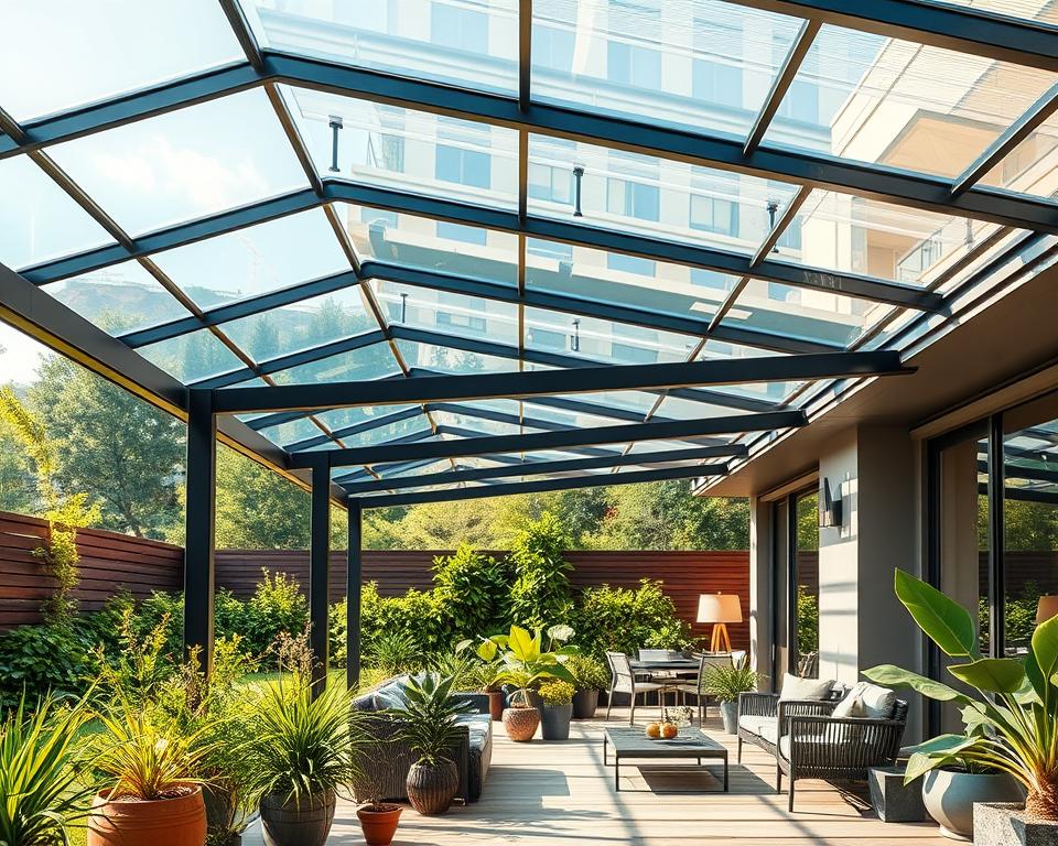 modern patio roof materials