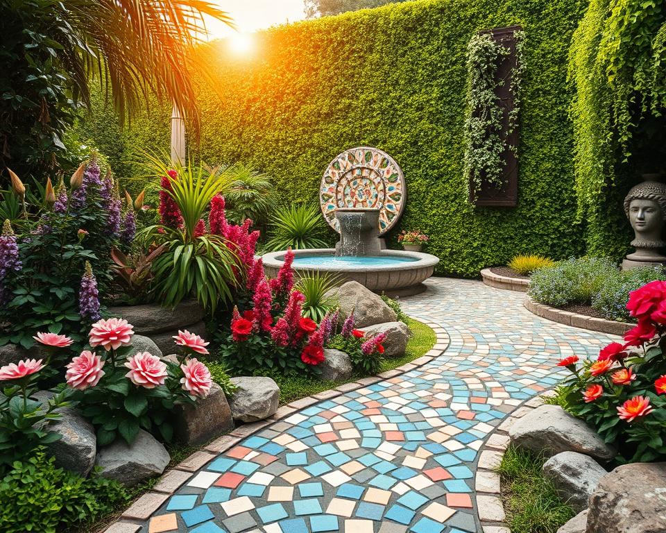mosaic garden design