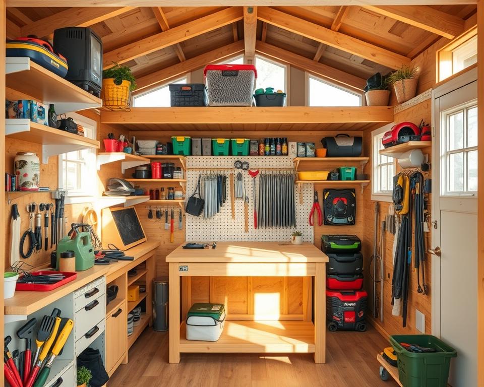 multi-purpose shed storage solution