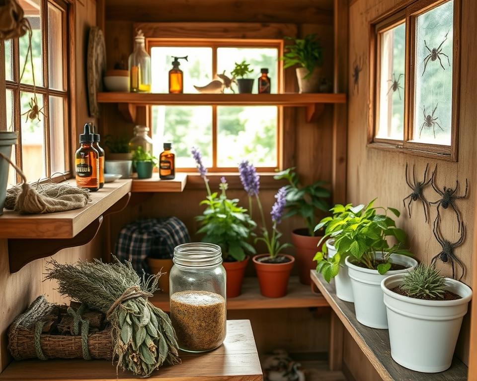 natural spider repellents for shed