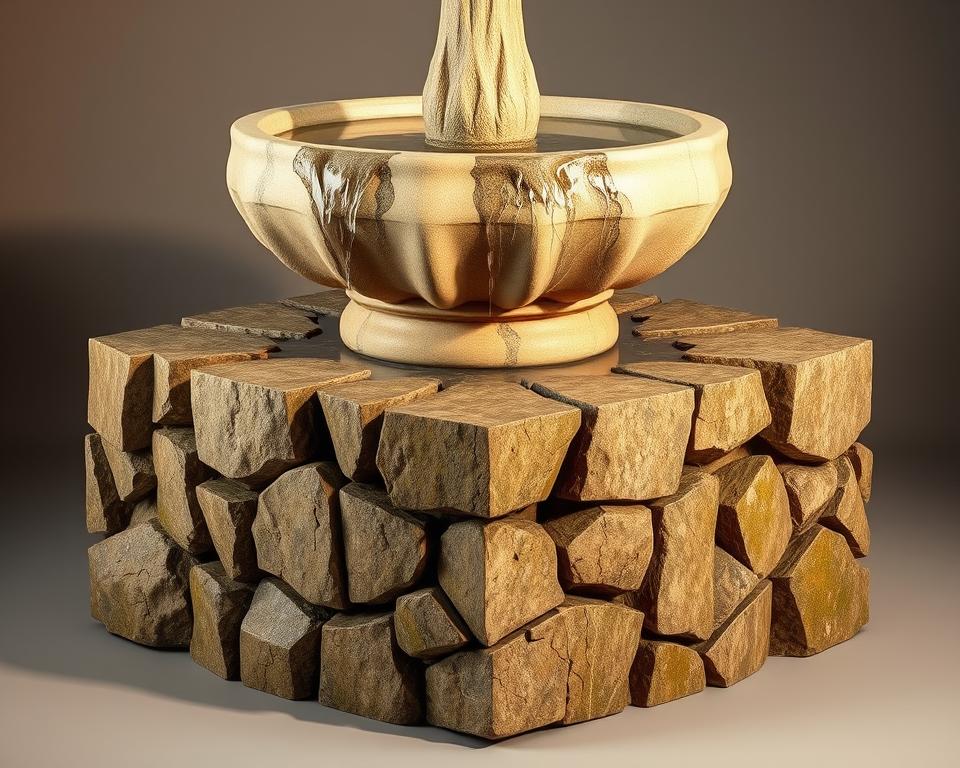 natural stone fountain anatomy