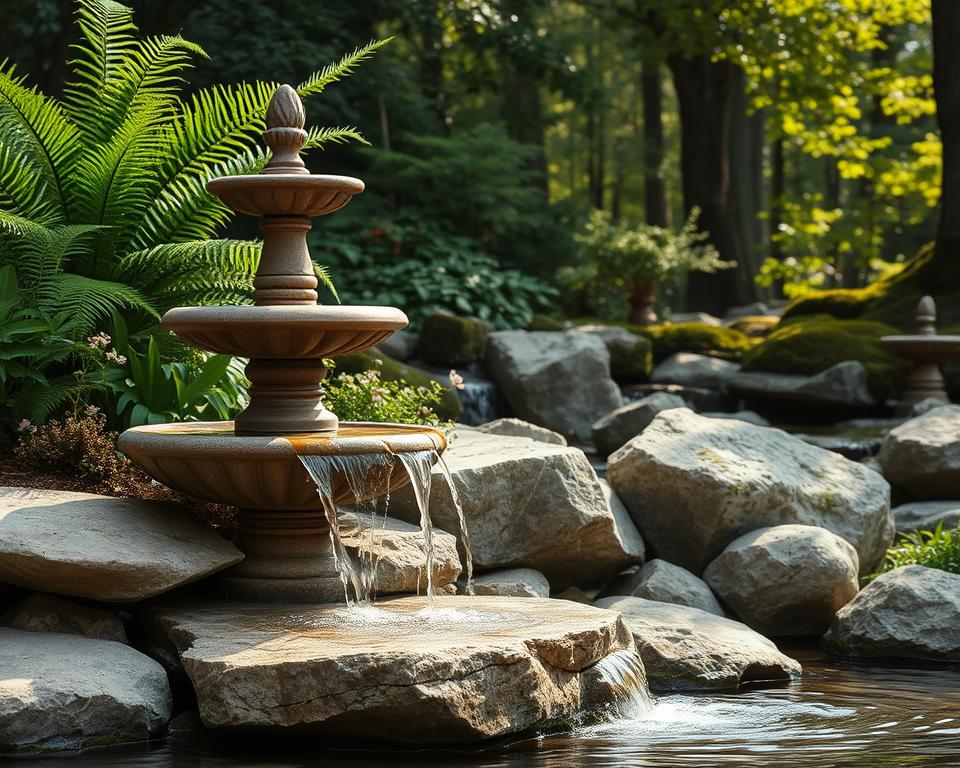 natural stone fountain