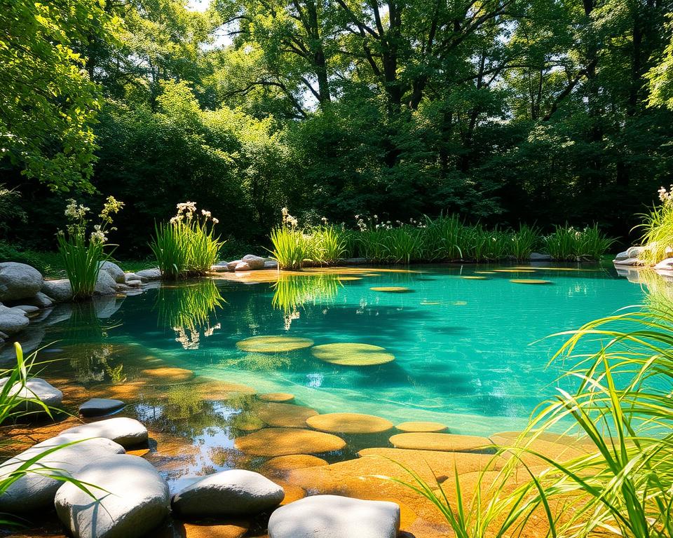 natural swimming pond design