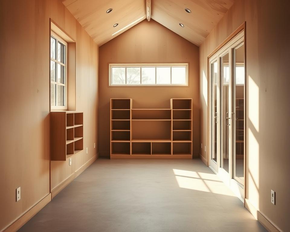 neat long lasting garden room finish