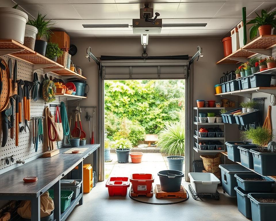 optimising garage garden storage spaces