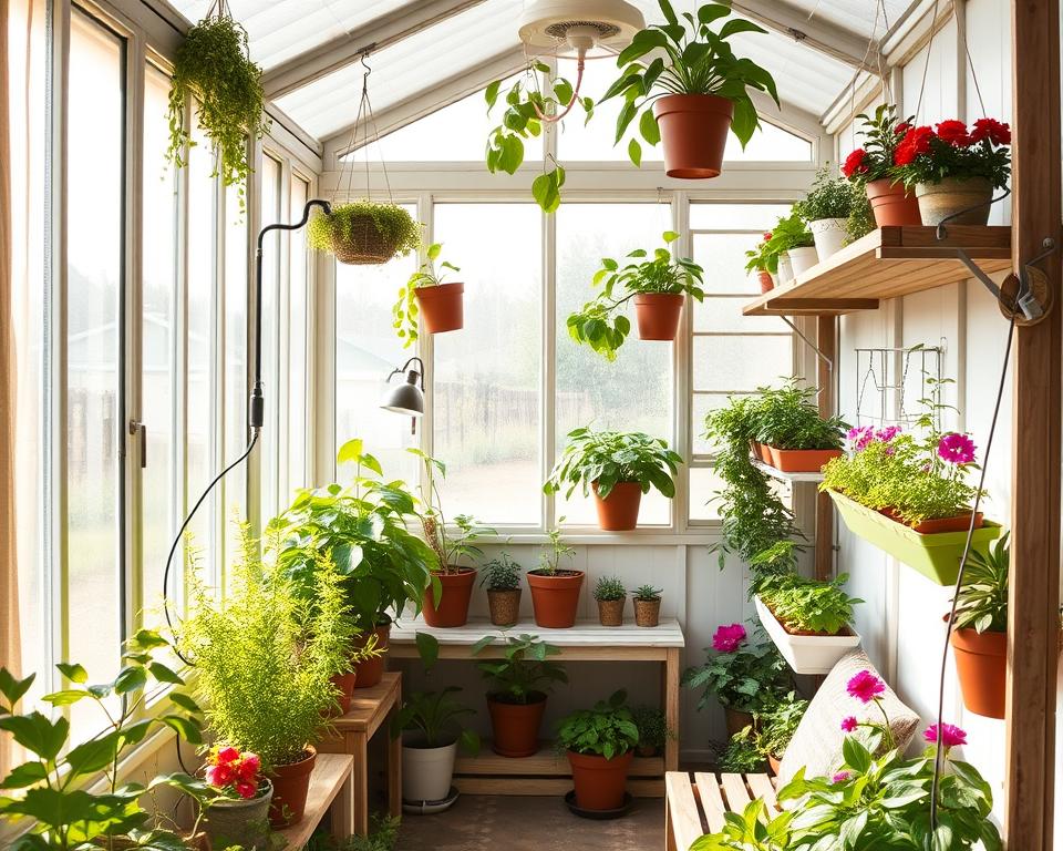 optimising small greenhouse spaces