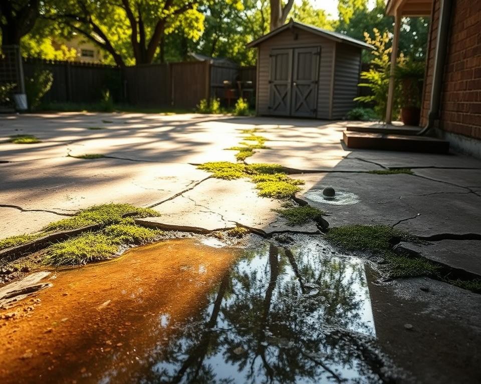 patio drainage issues