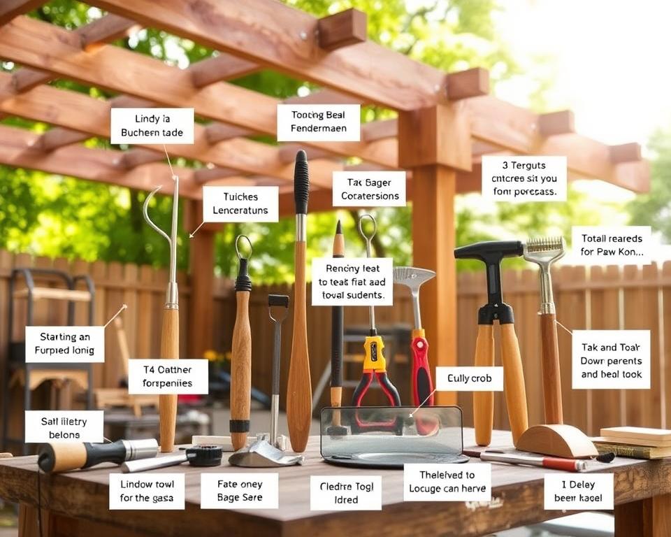pergola building tools