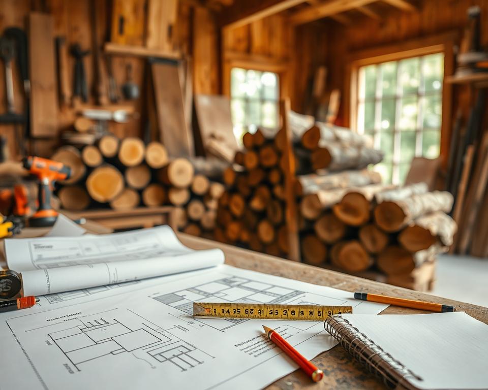 planning and sourcing materials for log store