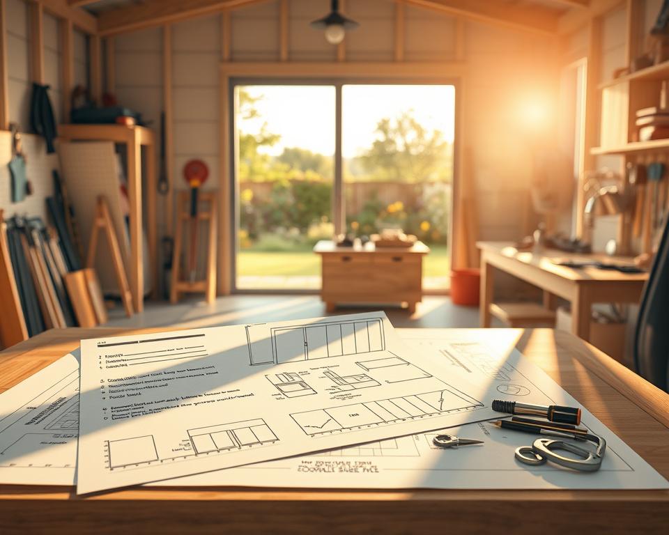 planning custom shed layout