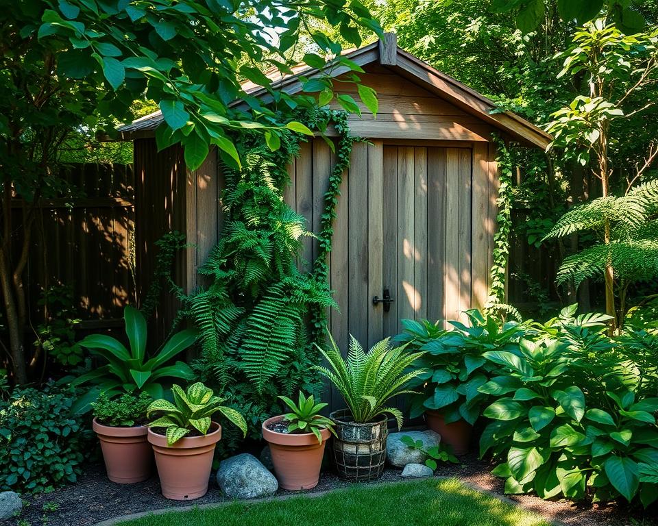 planning garden shed camouflage strategy