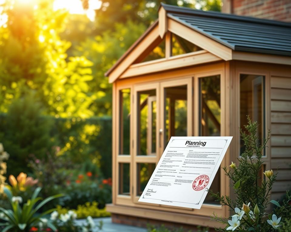 planning permission for corner summerhouse