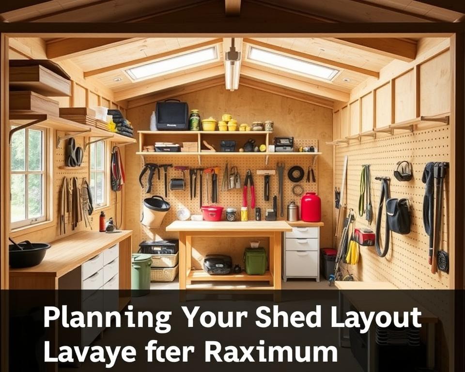 planning shed layout for maximum space