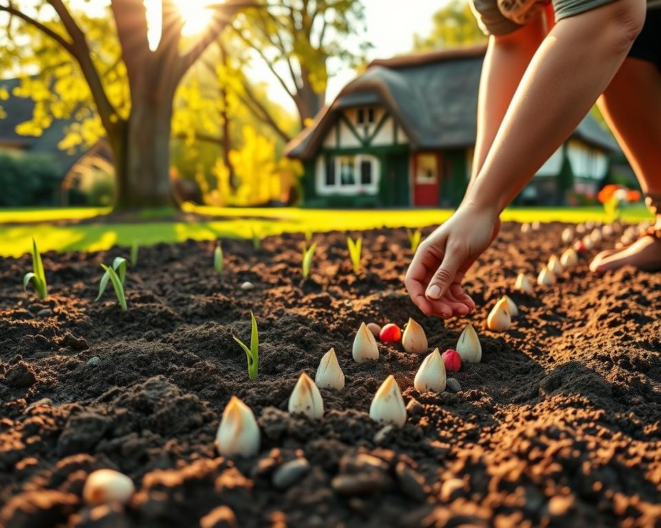 planting tulip bulbs