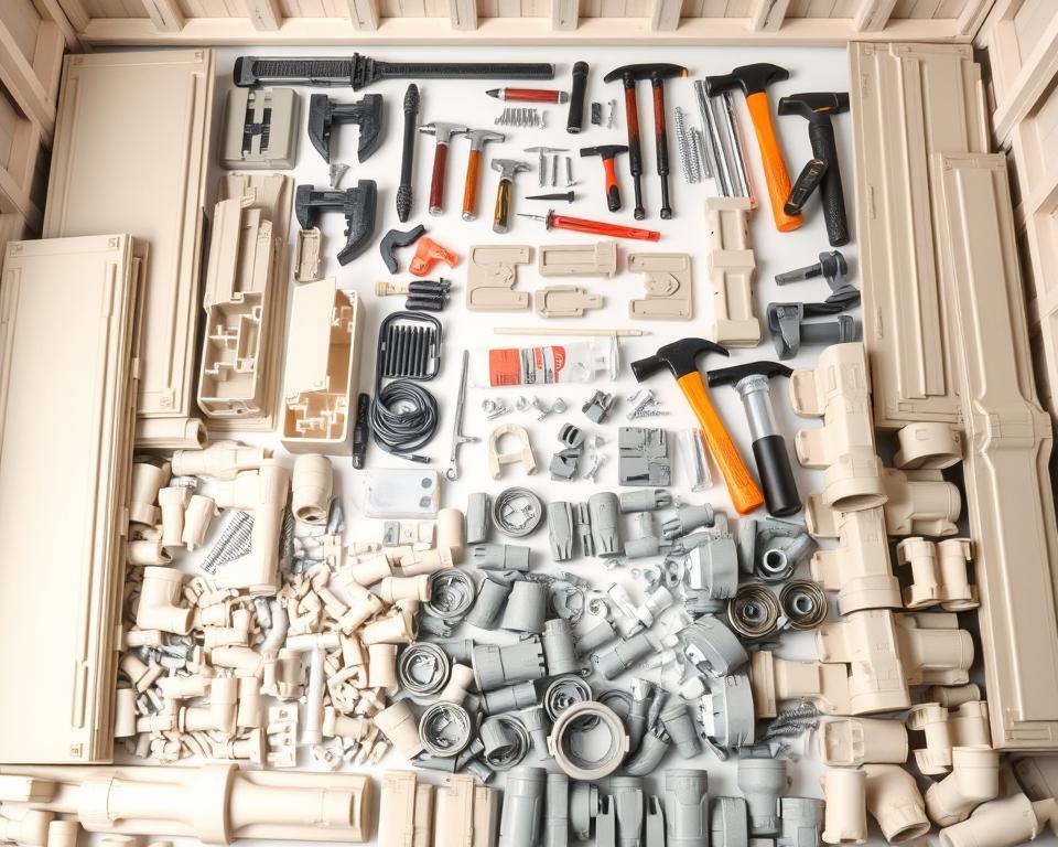 plastic garden shed construction materials